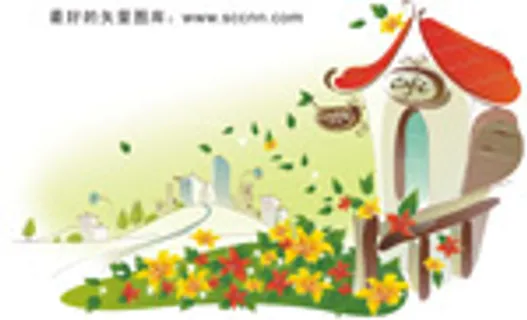 韩国矢量手绘风景插画_15