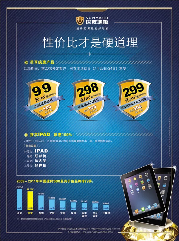 世友地板单页psd模版下载