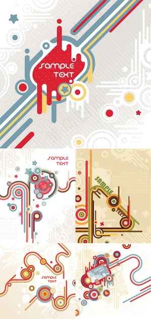 酷炫线条背景,背景元素