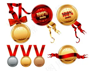 奖牌奖章矢量