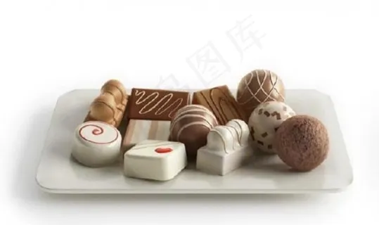 可口的点心模型