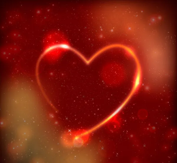 梦幻光效爱心ai矢量模版下载