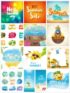 夏季海报设计元素