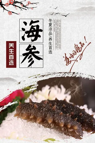 海参宣传海报