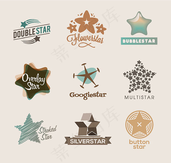 精美异形标签设计,免抠元素