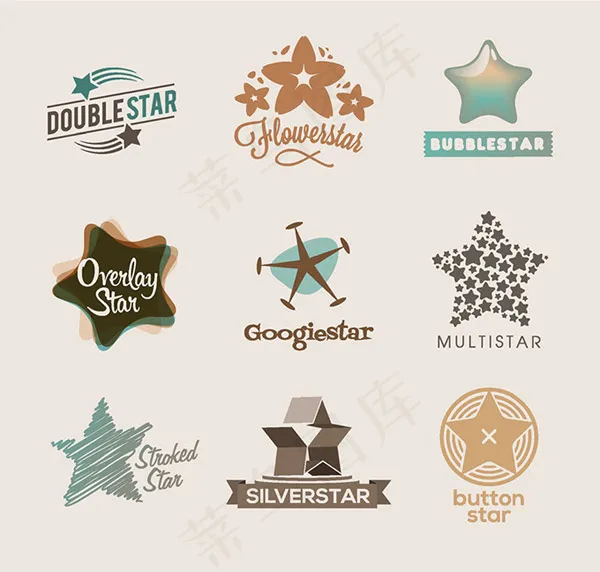 精美异形标签设计,免抠元素