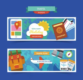 旅行元素banner