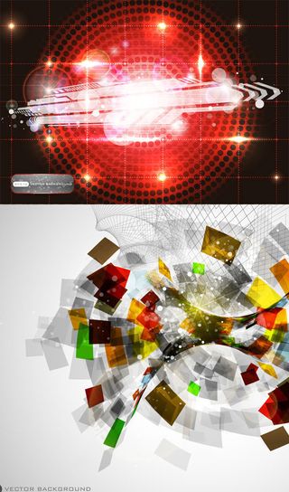 璀璨科技背景,背景元素