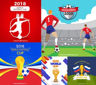 世界杯运动员剪影