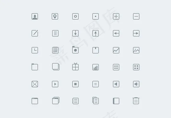 简洁图标,免抠元素psd模版下载