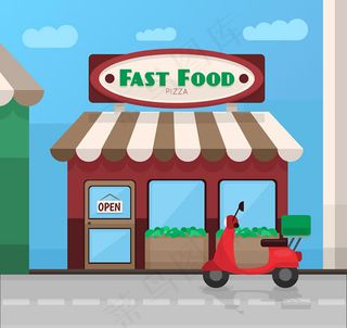 披萨快餐商铺