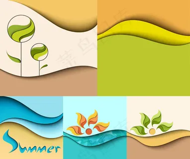 抽象线条背景,背景元素