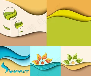 抽象线条背景,背景元素