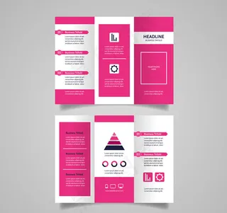 三折页商务传单