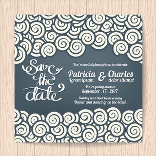 欧美风格邀请函