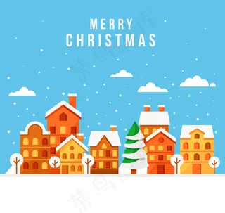 圣诞小城风景