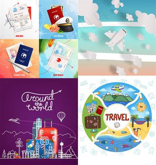旅行主题元素