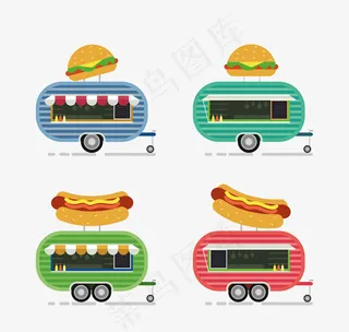 可爱快餐车