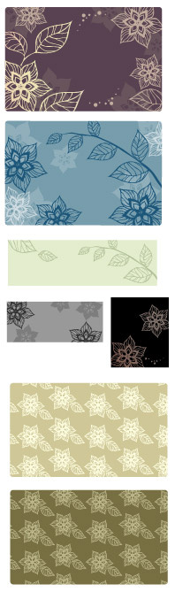 韩国花纹背景_241,背景元素