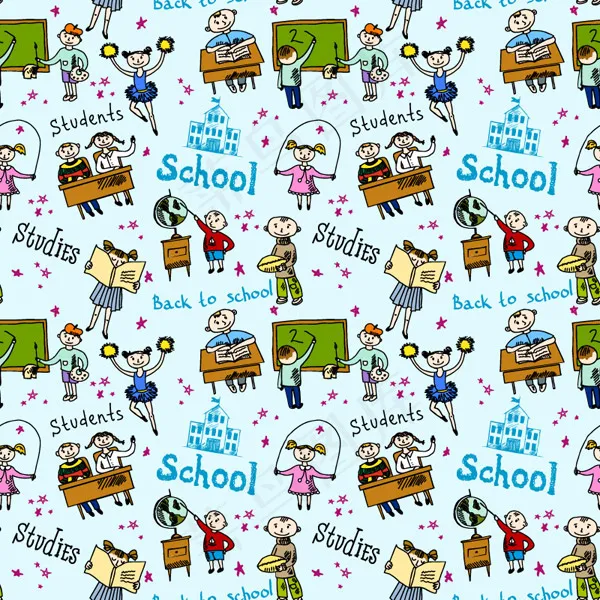 活力校园无缝背景