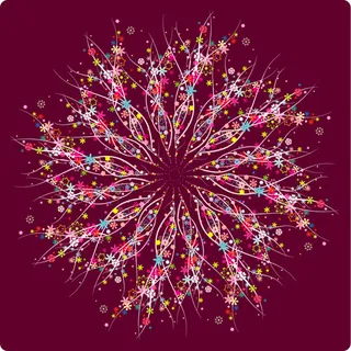 花纹组成的圆形