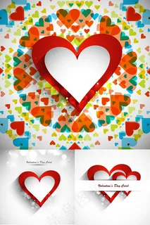 情人节卡片矢量