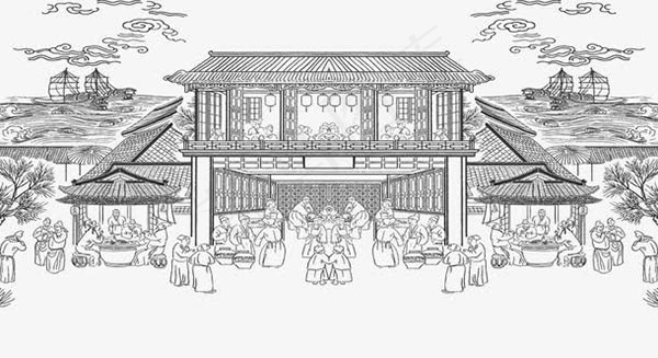 古代集市场景