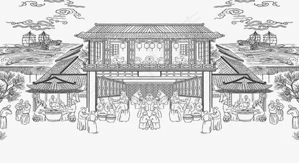 古代集市场景