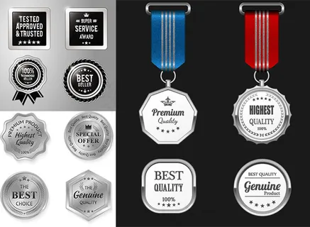 银色奖牌图标,免抠元素