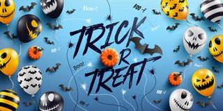 万圣节气球贺卡