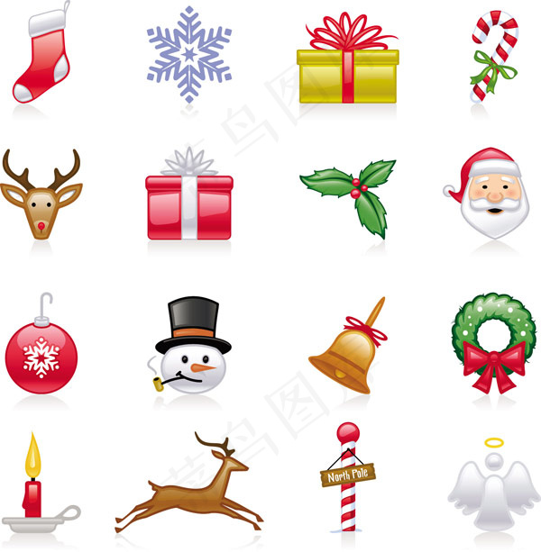 圣诞节图标矢量