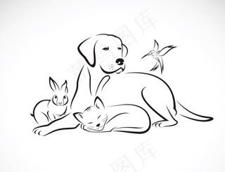 小动物矢量,免抠元素