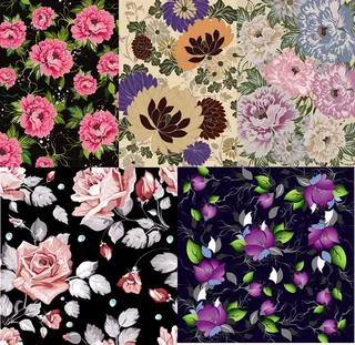 姹紫嫣红花卉背景,背景元素