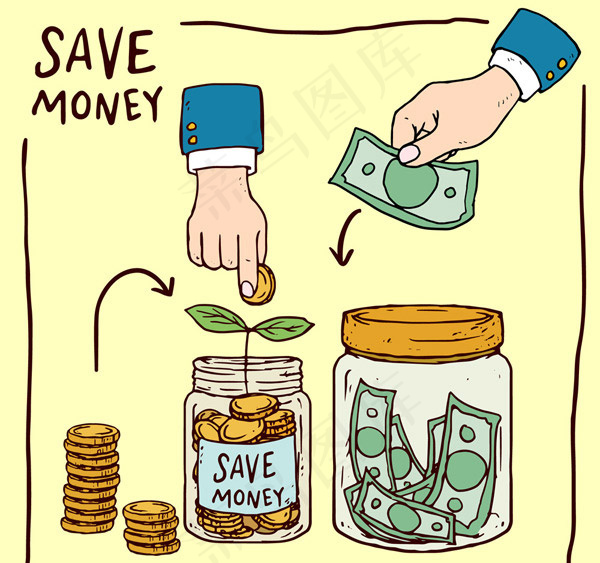 商务金融理财矢量