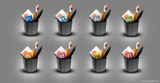 精致笔筒图标,免抠元素