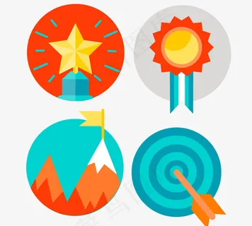 实用圆形图标,免抠元素