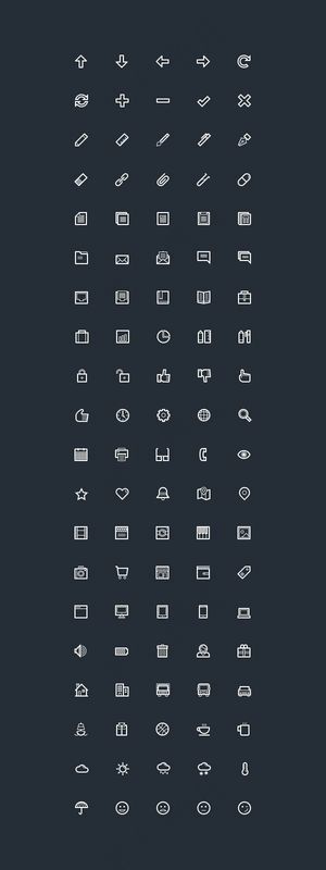 细线图标,免抠元素