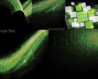 绿色科技背景,背景元素