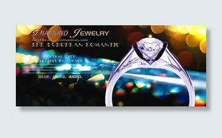钻石戒指海报