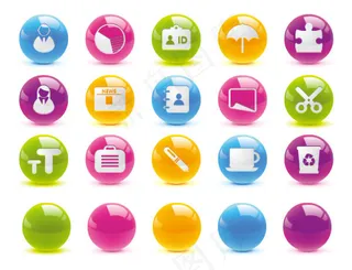 水晶球按钮图标