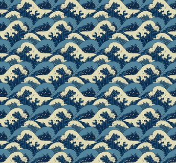 日本风格海浪背景