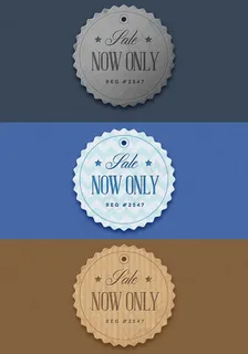 精致标签图标,免抠元素