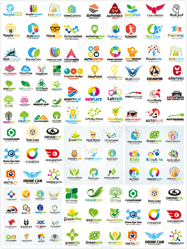 彩色个性LOGOeps,ai矢量模版下载