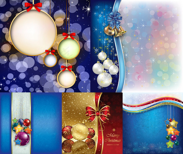 圣诞节挂球背景