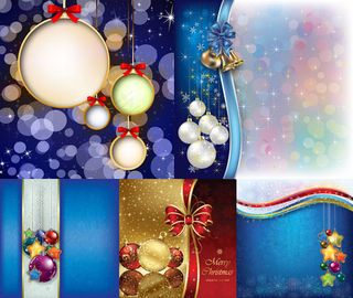 圣诞节挂球背景