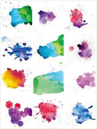 水彩喷溅背景