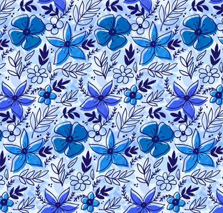 花朵和叶子背景