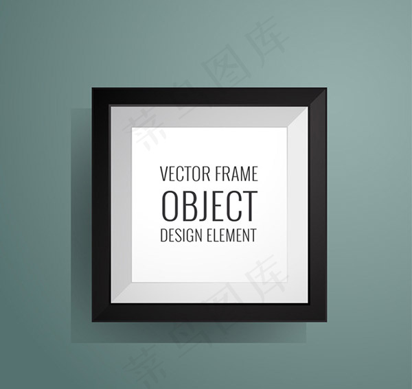黑色空白方形相框