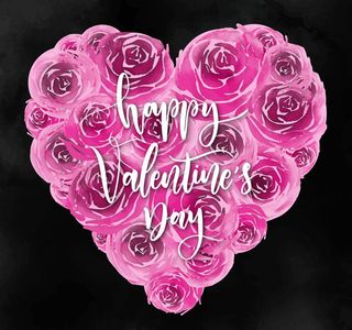 情人节玫瑰爱心