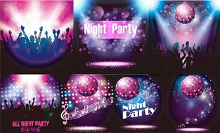 炫彩迪斯科海报